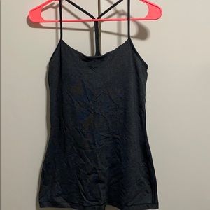 Lululemon size 8 y back bra tank grey
